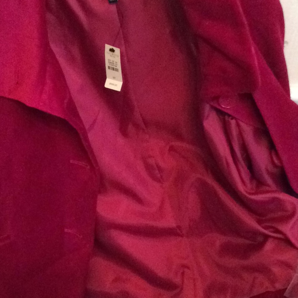 Talbots Raspberry Colored Velvet Jacket - image 7